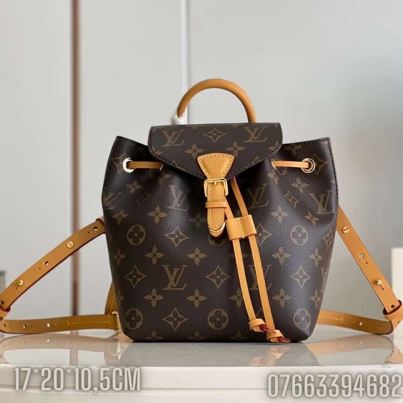 Balo nu Louis Vuitton hoa tiet hoa logo mau nau size 32 BLLV02 1