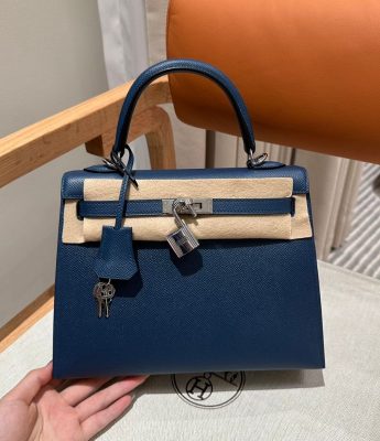 Tui Hermes Kelly sz 25 da spon mau xanh 1