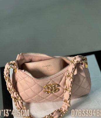 Tui nu Chanel 23K mau hong TNCN28 6