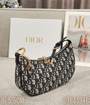 Tui nu Dior Lounge Canvas hoa tiet logo TND07