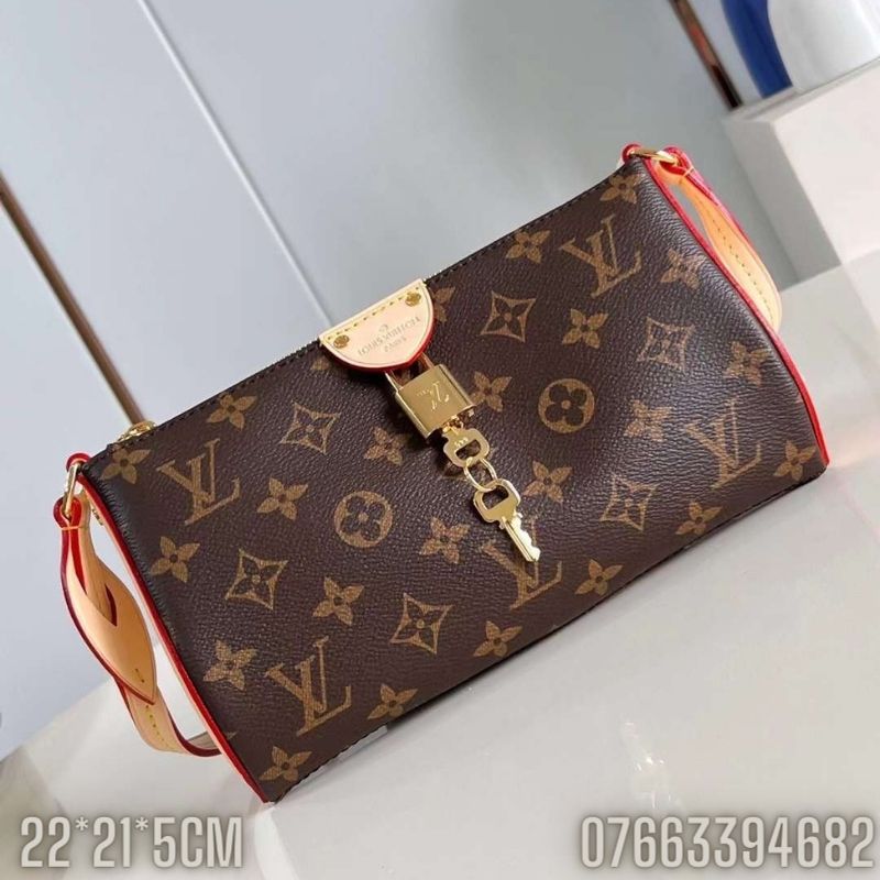 Tui nu Louis Vuitton hoa tiet hoa logo dang dai mau nau TNLV23 7