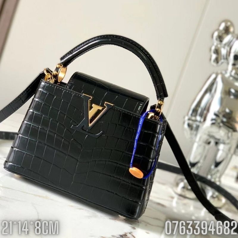 Tui nu Louis Vuitton mau den van ca sau TNLV07 6