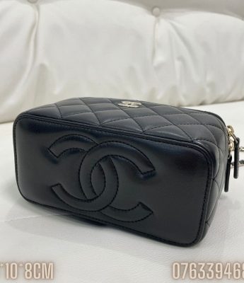 Tui xach Chanel Vanity With Chain da cuu mau den TNCN14 3