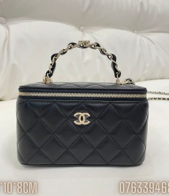 Tui xach Chanel Vanity With Chain da cuu mau den TNCN14