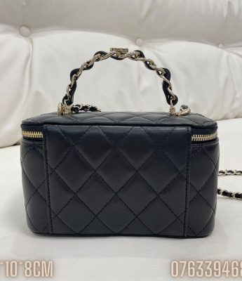 Tui xach Chanel Vanity With Chain da cuu mau den TNCN14 7