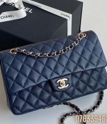 Tui xach nu Chanel Classic sz 23 mau xanh TNCN10 1