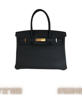 Tui xach nu Hermes Birkin mau den da Togo TNHM13