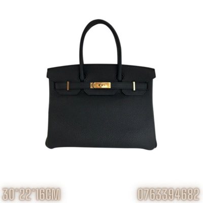 Tui xach nu Hermes Birkin mau den da Togo TNHM13