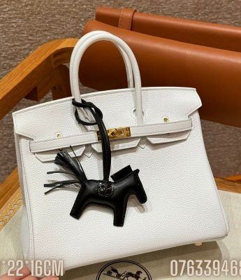 Tui xach nu Hermes Birkin mau trang da Togo TNHM14 1