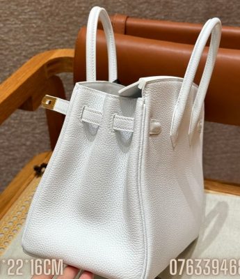 Tui xach nu Hermes Birkin mau trang da Togo TNHM14 3