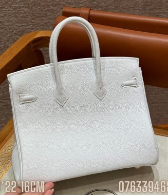 Tui xach nu Hermes Birkin mau trang da Togo TNHM14 8