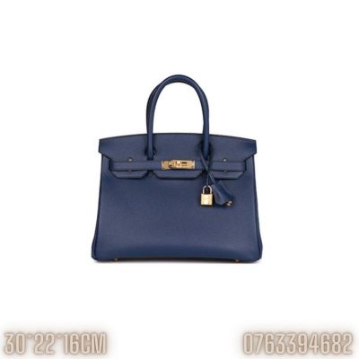 Tui xach nu Hermes Birkin mau xanh duong da togo TNHM16