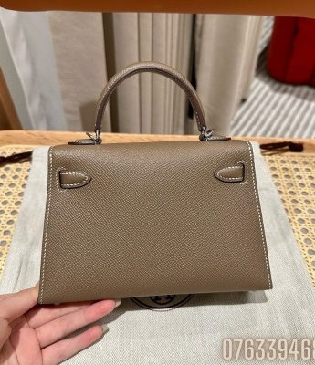 Tui xach nu Hermes Kelly Bag sz min mau xam 1