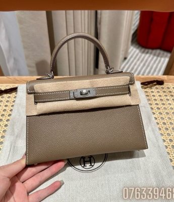 Tui xach nu Hermes Kelly Bag sz min mau xam 2