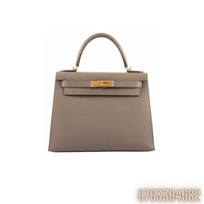 Tui xach nu Hermes Kelly Bag sz min mau xam