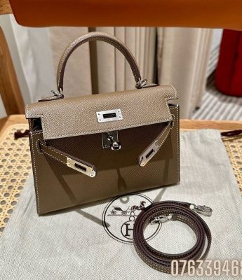 Tui xach nu Hermes Kelly Bag sz min mau xam 5