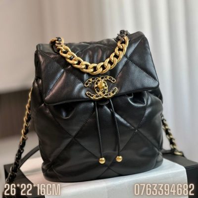 Balo Chanel 24C mau den BLCN07