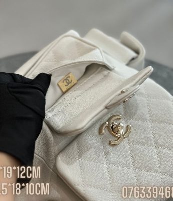 Balo Chanel Backpack mau trang BLCN010 6