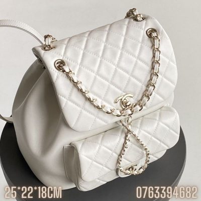 Balo Chanel Duma mau trang BLCN01