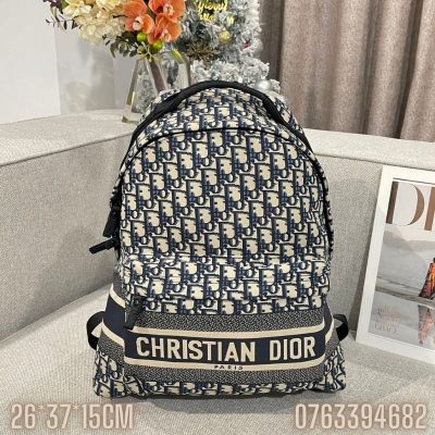 Balo Dior Oblique Jacquard hoa tiet Monogram BLD02