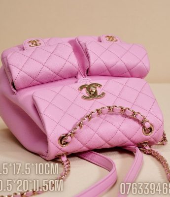 Balo nu Chanel mau hong BLCN02 1