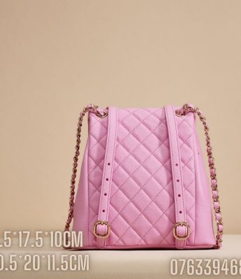 Balo nu Chanel mau hong BLCN02 6