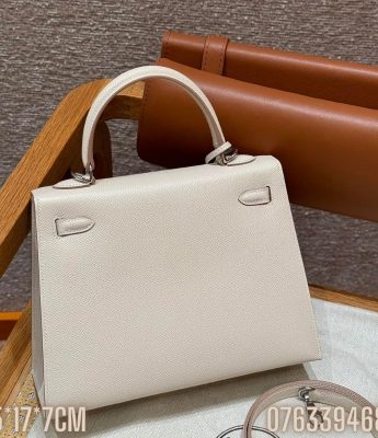 Tui Hermes Kelly da epsom mau trang sua sz 25 TNHM36 1