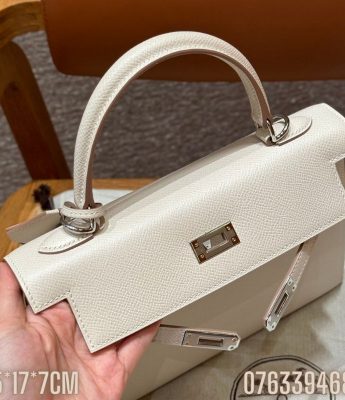 Tui Hermes Kelly da epsom mau trang sua sz 25 TNHM36 9