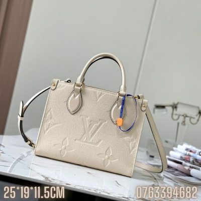 Tui nu Louis Vuitton Tote Onthego hoa tiet monogram dap chim TNLV44