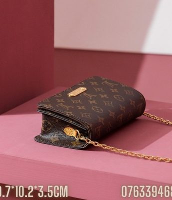 Tui nu Louis Vuitton Wallet On Chain Lily mau nau TNLV34 5