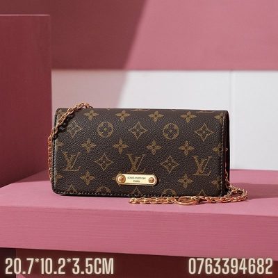 Tui nu Louis Vuitton Wallet On Chain Lily mau nau TNLV34 7