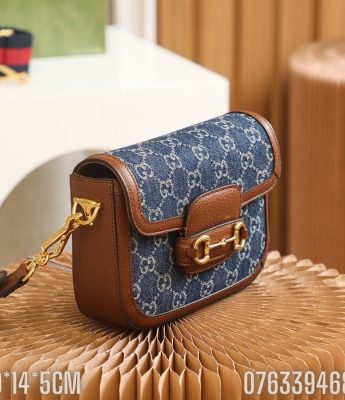 Tui xach Gucci Horsebit vai Denim xanh vien da TNGC13 2