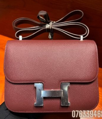 Tui xach Hermes Constance da epsom mau do do sz 19 TNHM34