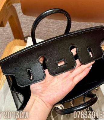 Tui xach nu Hermes Birkin da box mau den sz 25 TNHM26 2