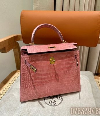 Tui xach nu Hermes Kelly da ca sau mau hong Size 25cm TNHM42 3