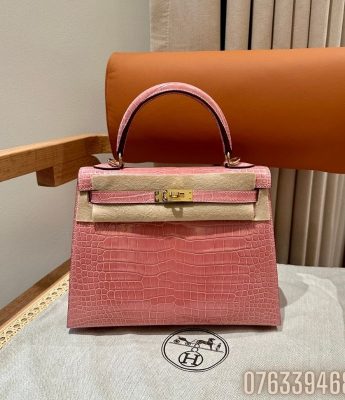 Tui xach nu Hermes Kelly da ca sau mau hong Size 25cm TNHM42