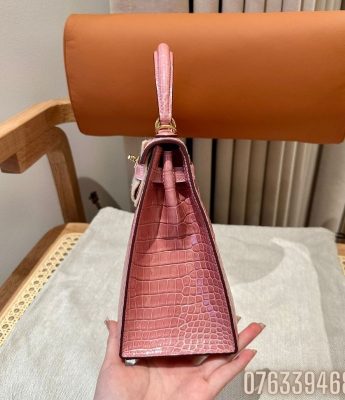 Tui xach nu Hermes Kelly da ca sau mau hong Size 25cm TNHM42 4