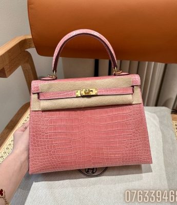 Tui xach nu Hermes Kelly da ca sau mau hong Size 25cm TNHM42 7