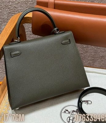 Tui xach nu Hermes Kelly da epsom mau xanh reu sz 25 TNHM30 1