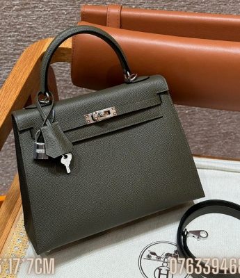 Tui xach nu Hermes Kelly da epsom mau xanh reu sz 25 TNHM30