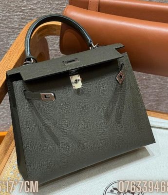 Tui xach nu Hermes Kelly da epsom mau xanh reu sz 25 TNHM30 6