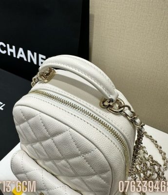 Balo Chanel Mini mau trang BLCN11 1