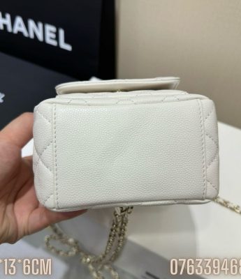 Balo Chanel Mini mau trang BLCN11 4