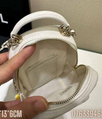 Balo Chanel Mini mau trang BLCN11 5