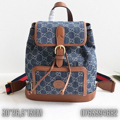 Balo Gucci Denim mini mau xanh BLGC03 1