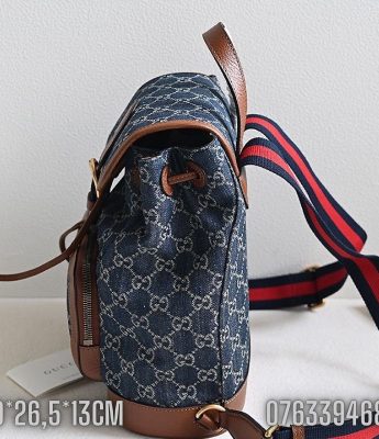 Balo Gucci Denim mini mau xanh BLGC03 4