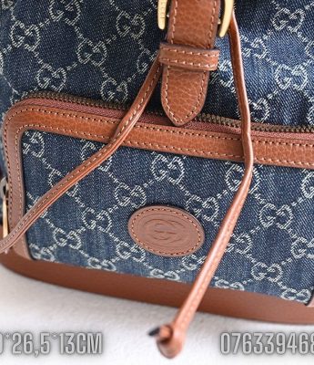 Balo Gucci Denim mini mau xanh BLGC03 6