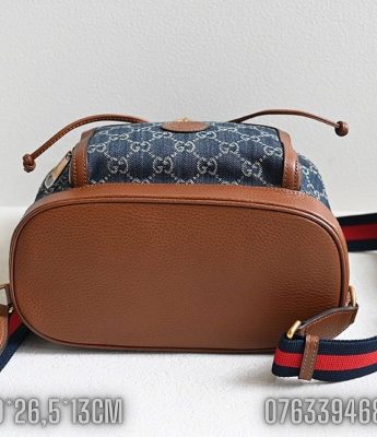 Balo Gucci Denim mini mau xanh BLGC03 7