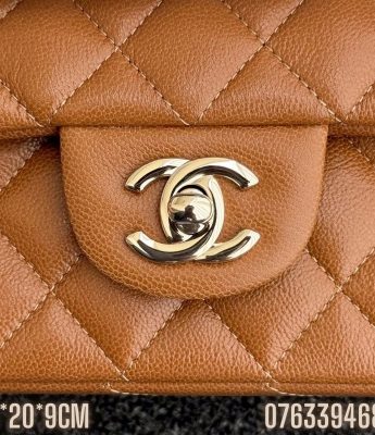 Tui Chanel Classic co quai xach mau nau TNCN42 2