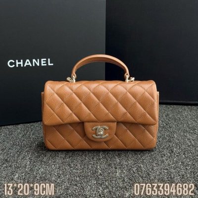 Tui Chanel Classic co quai xach mau nau TNCN42 8